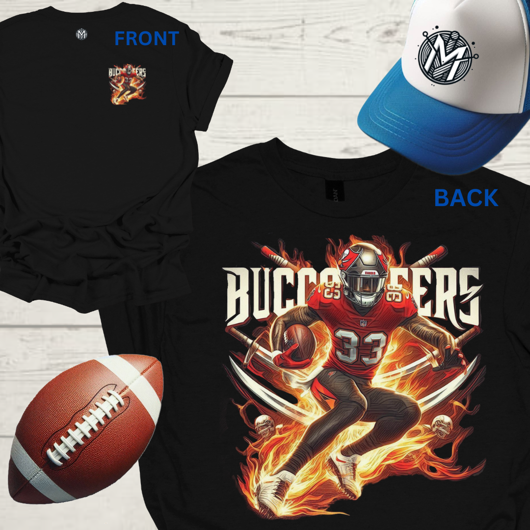 Tampa Bay Buccaneers Mens American Football Graphic Tee