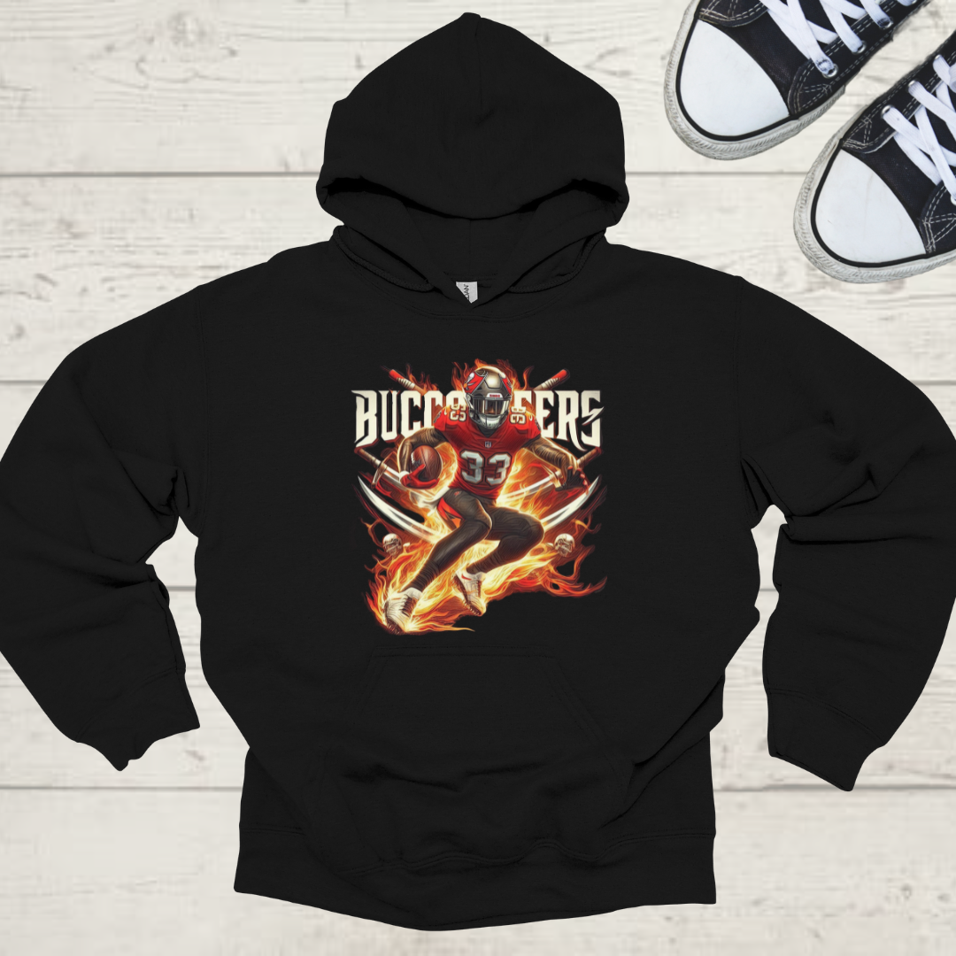 Tampa Bay Buccaneers Mens American Football Graphic Hoodie