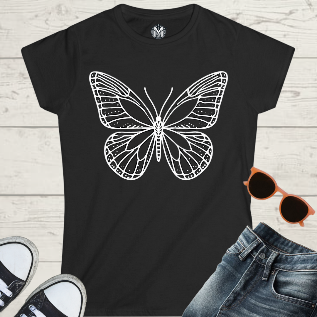 Butterfly Nature-Inspired Women’s Graphic Tee