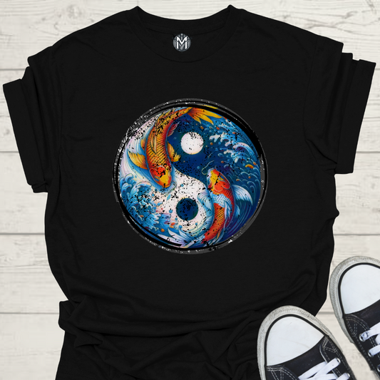 Yin-Yang Koi Carp Men's Graphic Tee