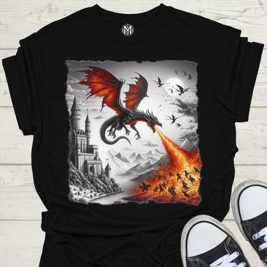 Fiery Dragon Men's Graphic Tee