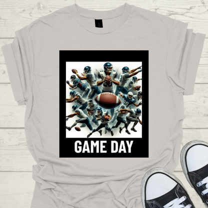 Abstract Game Day Mens American Football Graphic Tee