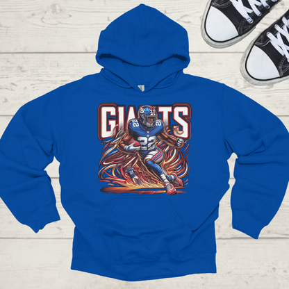 New York Giants Mens American Football Graphic Hoodie