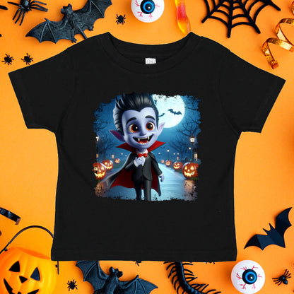 Spooky Vampire Halloween Toddler Graphic Tee