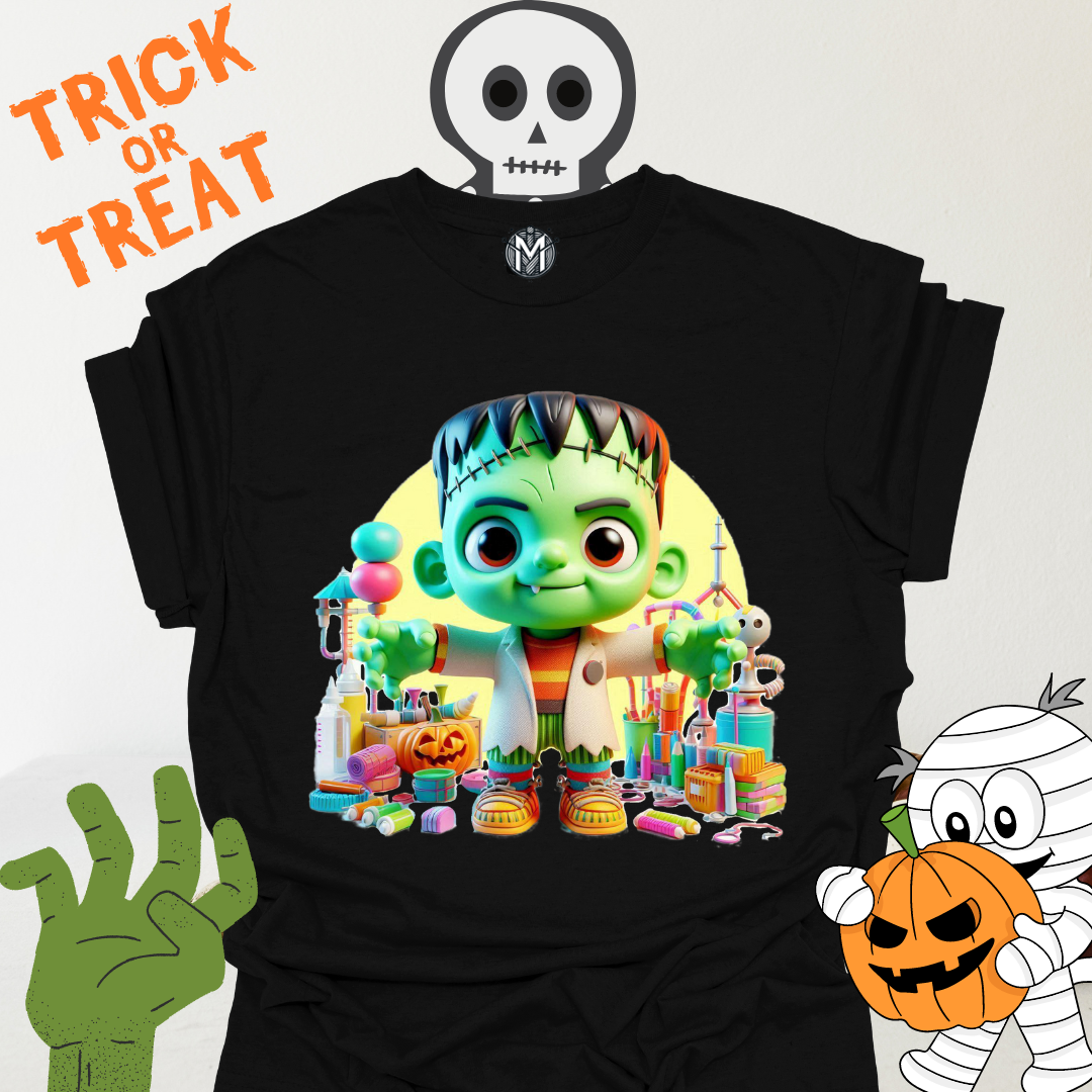 Fun Frankenstein Halloween Kid’s Graphic Tee