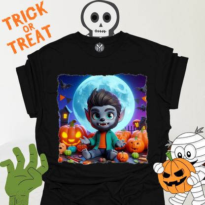 Fun Werewolf Halloween Kid’s Graphic Tee