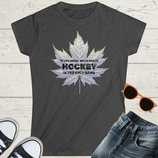 Great White North Spirit Womens Hockey Graphic Tee
