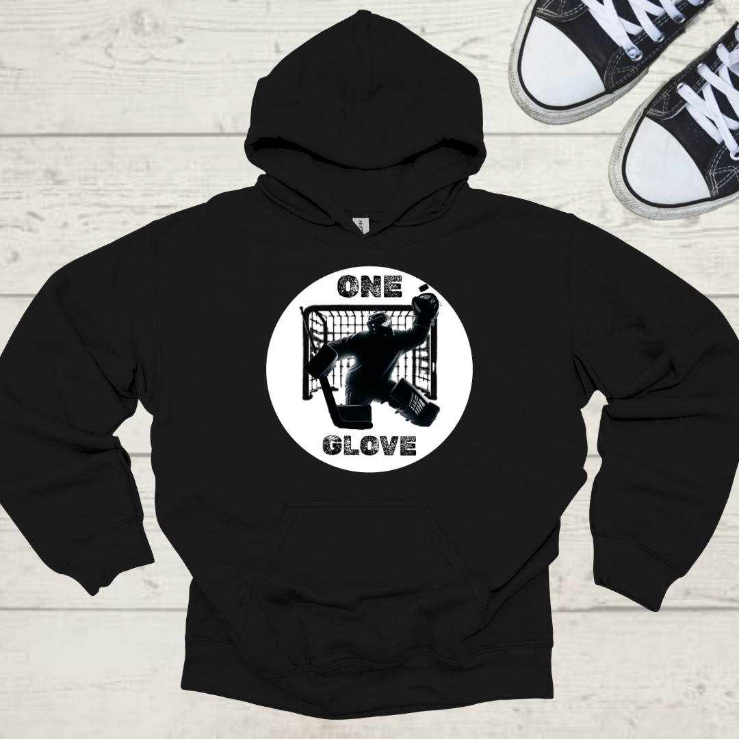 One Glove Unisex Hockey Graphic Hoodie