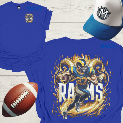 LA Rams Mens American Football Graphic Tee