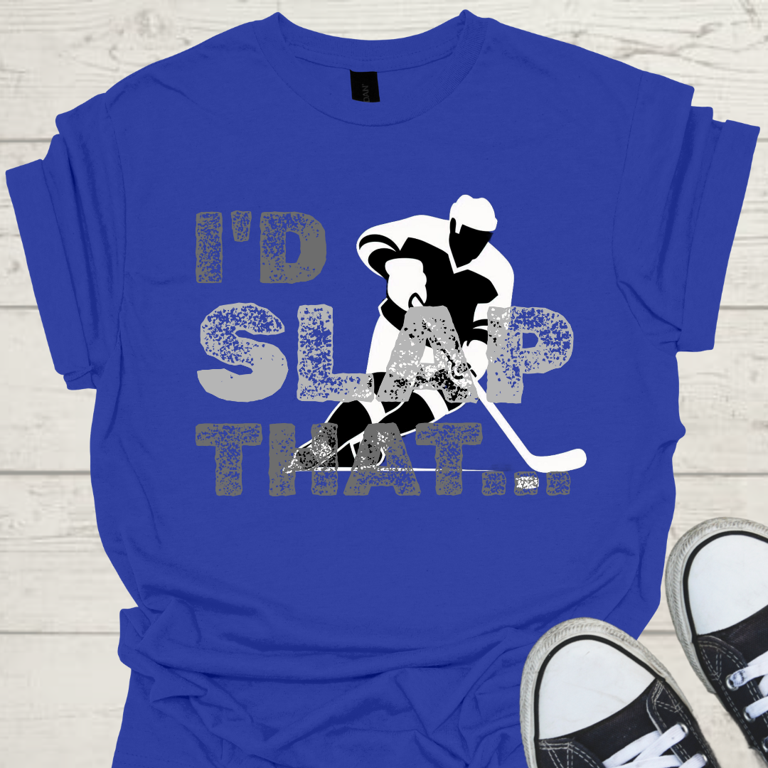I’d Slap That Mens Hockey Graphic Tee