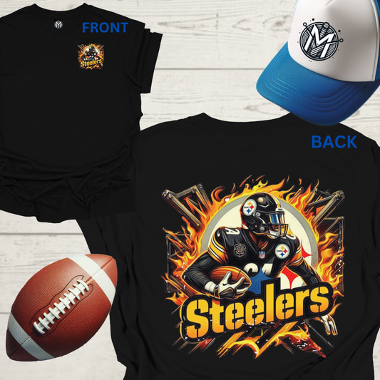 Pittsburgh Steelers Mens American Football Graphic Tee