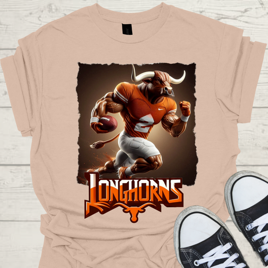 Texas Longhorns Mens College Football Graphic Tee