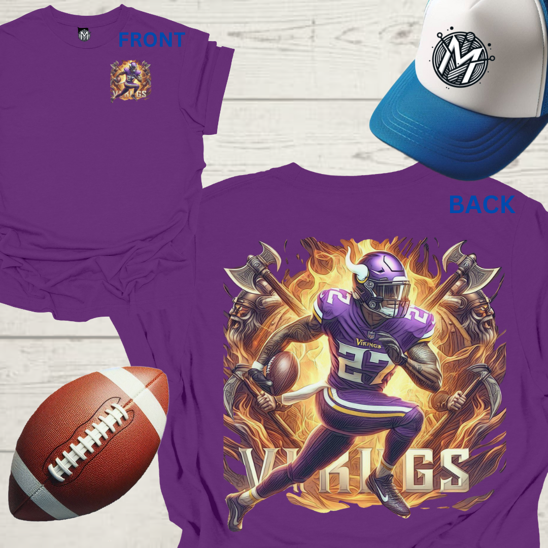 Minnesota Vikings Mens American Football Graphic Tee