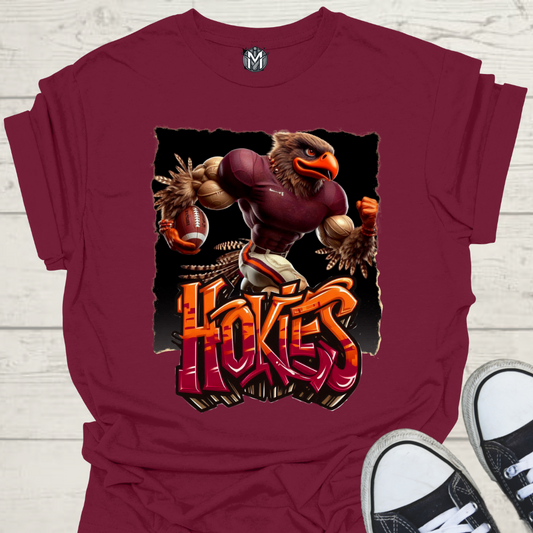 Virginia Tech Hokies Mens College Football Graphic Tee