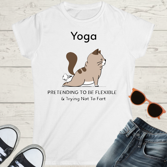 Pretending to be Flexible Womens Yoga Graphic Tee