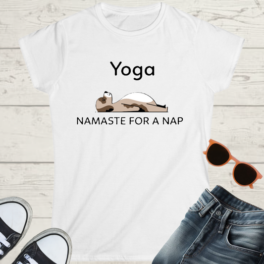 Namaste for a Nap Womens Yoga Graphic Tee